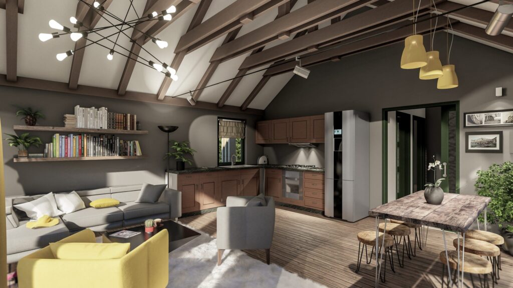 Casă familială cu structură ușoară, Provence